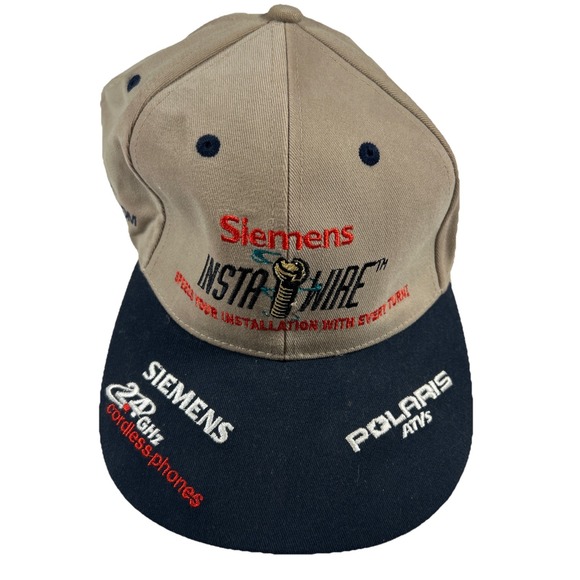 Capatone Other - Siemens Polaris Amoco Oil Insta-Wire Embroidered Strap Back Hat Cap